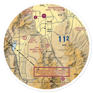 Desert Creek Airport (NV97) VFR Sectional Sticker (30 mile)