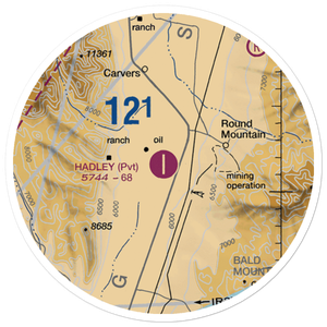 Hadley Airport (NV83) VFR Sectional Sticker (20 mile)