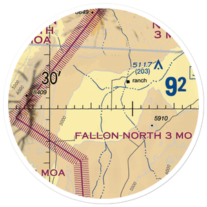 Swanson Ranch 3 Airport (NV64) VFR Sectional Sticker (20 mile)