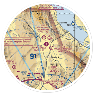 Palomino Airport (NV47) VFR Sectional Sticker (30 mile)
