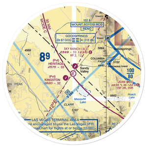 Heritage Airport (NV42) VFR Sectional Sticker (30 mile)