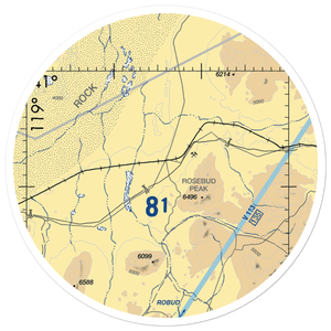 Sulfur Airport (NV41) VFR Sectional Sticker (30 mile)