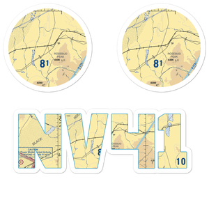 Sulfur Airport (NV41) VFR Sectional Sticker Pack