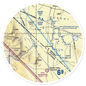 Imvite Airport (NV36) VFR Sectional Sticker (30 mile)