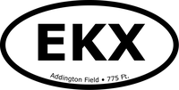 Addington Field (KEKX) Oval Sticker