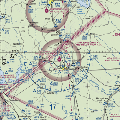 David G Joyce Airport (0R5) VFR Sectional  Gaming Mouse Pad