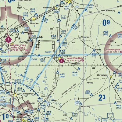 Hampton Municipal Airport (0R6) VFR Sectional  Gaming Mouse Pad