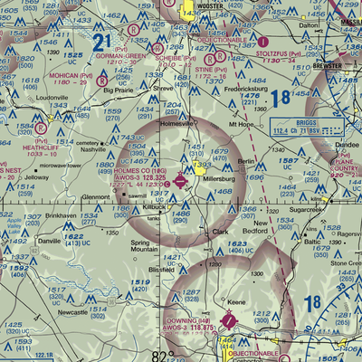 Holmes County Airport (10G) VFR Sectional  Gaming Mouse Pad