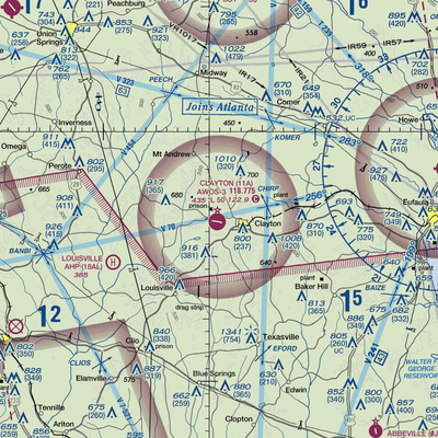 Clayton Municipal Airport (11A) VFR Sectional  Gaming Mouse Pad