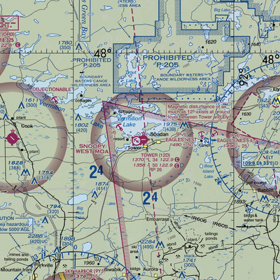 Tower Municipal Airport (12D) VFR Sectional  Gaming Mouse Pad