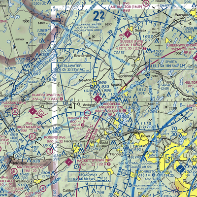 Aeroflex-Andover Airport (12N) VFR Sectional  Gaming Mouse Pad