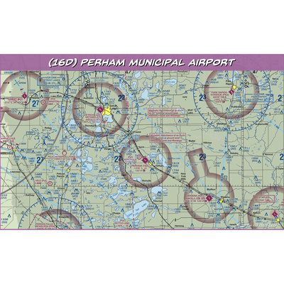 Perham Municipal Airport (16D) VFR Sectional Water Bottle