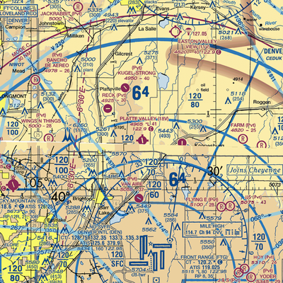 Platte Valley Airpark (18V) VFR Sectional  Gaming Mouse Pad