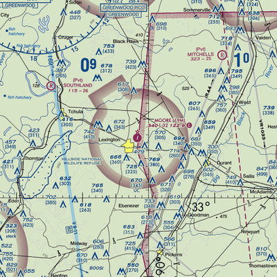 C. A. Moore Airport (19M) VFR Sectional  Gaming Mouse Pad