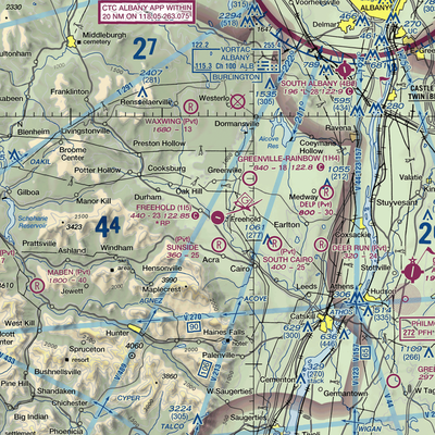 Freehold Airport (1I5) VFR Sectional  Gaming Mouse Pad