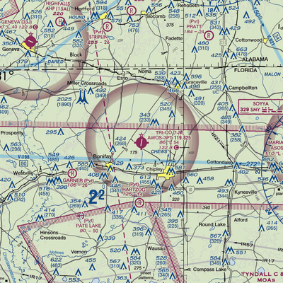 Tri-County Airport (1J0) VFR Sectional  Gaming Mouse Pad