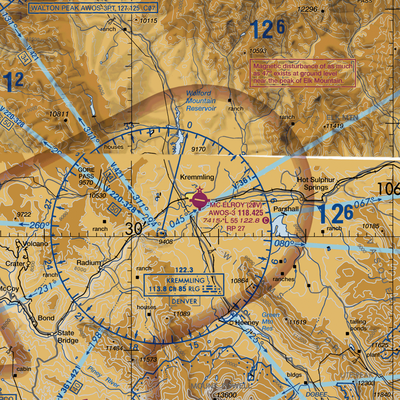 Mc Elroy Airfield (20V) VFR Sectional  Gaming Mouse Pad