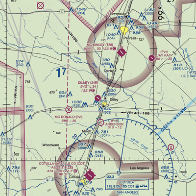 Dilley Airpark (24R) VFR Sectional  Gaming Mouse Pad