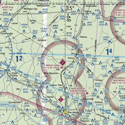 Ripley Airport (25M) VFR Sectional  Gaming Mouse Pad