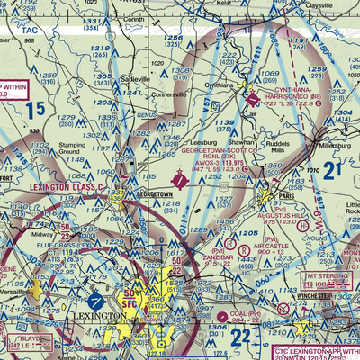 Georgetown-Scott County Regional Airport (27K) VFR Sectional  Gaming Mouse Pad