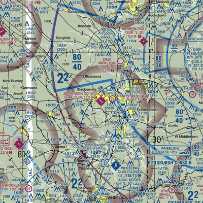 Jefferson County Airpark (2G2) VFR Sectional  Gaming Mouse Pad