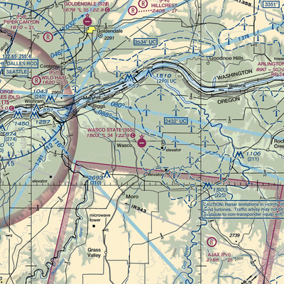 Wasco State Airport (35S) VFR Sectional  Gaming Mouse Pad