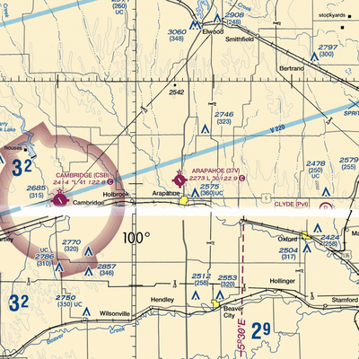 Arapahoe Municipal Airport (37V) VFR Sectional  Gaming Mouse Pad