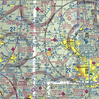 Braceville Airport (41N) VFR Sectional  Gaming Mouse Pad