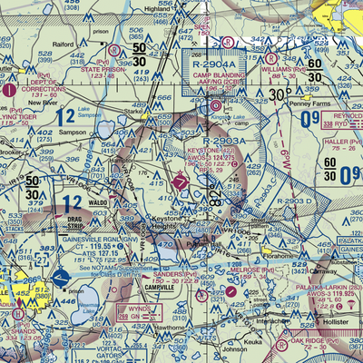 Keystone Airpark (42J) VFR Sectional  Gaming Mouse Pad