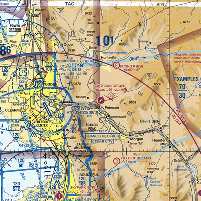 Morgan County Airport (42U) VFR Sectional  Gaming Mouse Pad