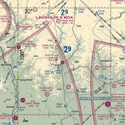 Real County Airport (49R) VFR Sectional  Gaming Mouse Pad