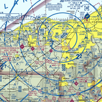 Columbia Airport (4G8) VFR Sectional  Gaming Mouse Pad