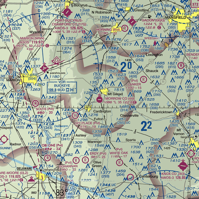 Morrow County Airport (4I9) VFR Sectional  Gaming Mouse Pad