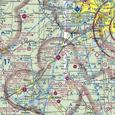 East Troy Municipal Airport (57C) VFR Sectional  Gaming Mouse Pad