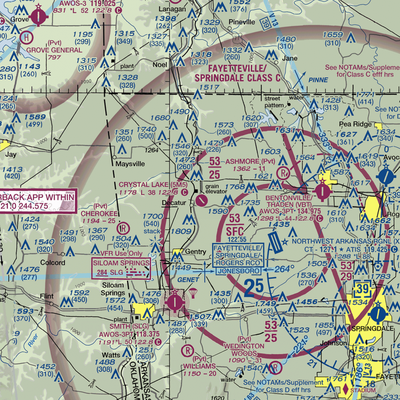 Crystal Lake Airport (5M5) VFR Sectional  Gaming Mouse Pad