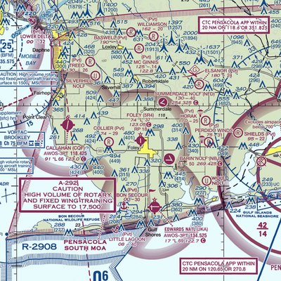 Foley Municipal Airport (5R4) VFR Sectional  Gaming Mouse Pad