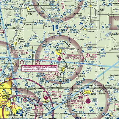 Greenville Municipal Airport (6D6) VFR Sectional  Gaming Mouse Pad