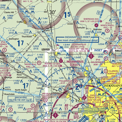 Boone County Airport (6I4) VFR Sectional  Gaming Mouse Pad