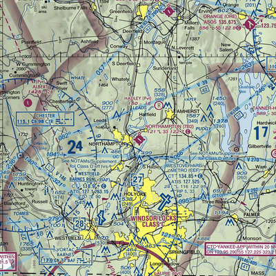 Northampton Airport (7B2) VFR Sectional  Gaming Mouse Pad