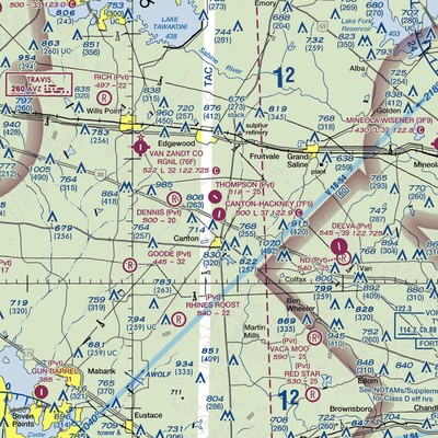 Canton Hackney Airport (7F5) VFR Sectional  Gaming Mouse Pad