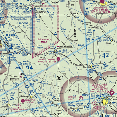 Marion County Airport (82A) VFR Sectional  Gaming Mouse Pad