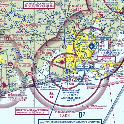 Ferguson Airport (82J) VFR Sectional  Gaming Mouse Pad