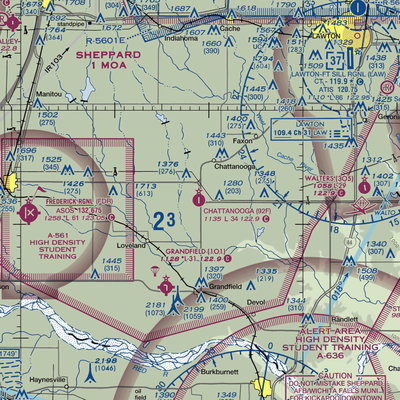 Chattanooga Sky Harbor Airport (92F) VFR Sectional  Gaming Mouse Pad