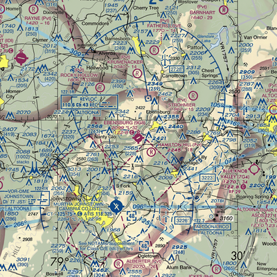 Ebensburg Airport (9G8) VFR Sectional  Gaming Mouse Pad