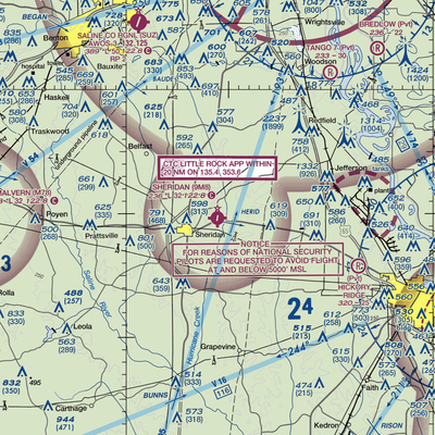 Sheridan Municipal Airport (9M8) VFR Sectional  Gaming Mouse Pad