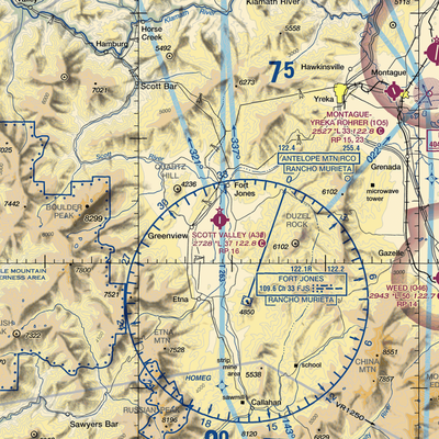 Scott Valley Airport (A30) VFR Sectional  Gaming Mouse Pad