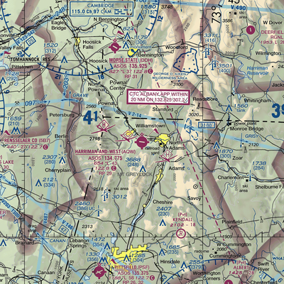 Harriman and West Airport (AQW) VFR Sectional  Gaming Mouse Pad