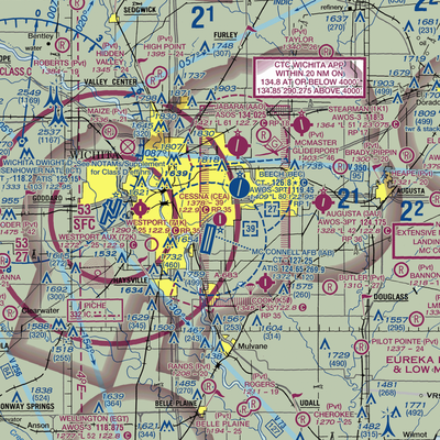 Cessna Aircraft Field (CEA) VFR Sectional  Gaming Mouse Pad