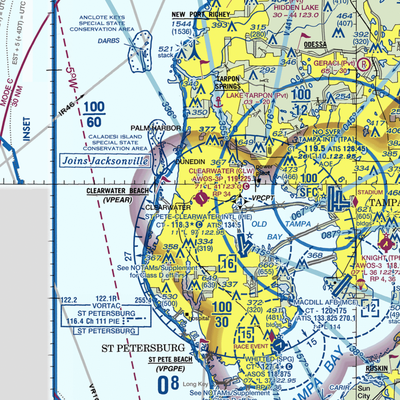 Clearwater Air Park (CLW) VFR Sectional  Gaming Mouse Pad