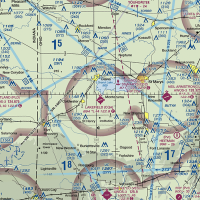 Lakefield Airport (CQA) VFR Sectional  Gaming Mouse Pad